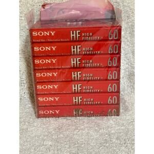 Seven Sony 60 Minute HF Cassette Recorders High Fidelity
